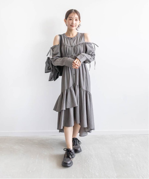 【セール】2WAYショルダーフィッシュテールシャツワンピース(ワンピース)|RANDA(ランダ) 【セール】2WAYショルダーフィッシュテールシャツワンピース(ワンピース)|RANDA(ランダ)