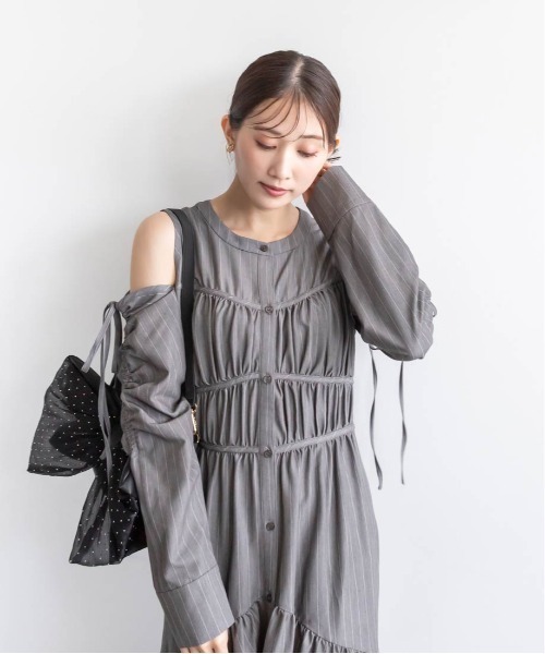 【セール】2WAYショルダーフィッシュテールシャツワンピース(ワンピース)|RANDA(ランダ) 【セール】2WAYショルダーフィッシュテールシャツワンピース(ワンピース)|RANDA(ランダ)