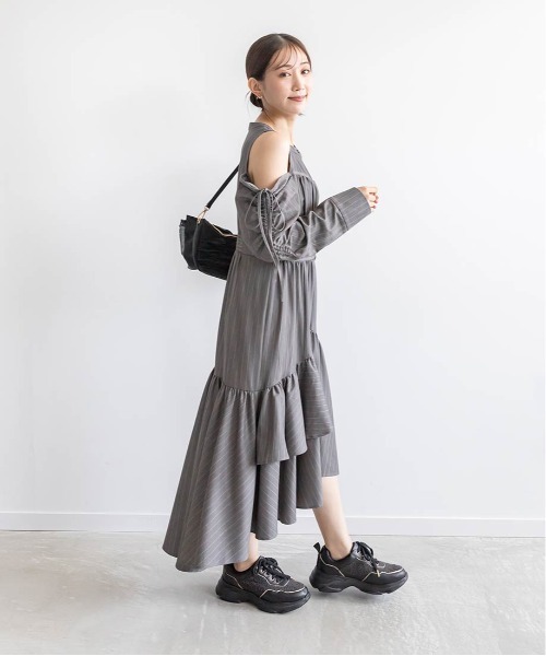 【セール】2WAYショルダーフィッシュテールシャツワンピース(ワンピース)|RANDA(ランダ) 【セール】2WAYショルダーフィッシュテールシャツワンピース(ワンピース)|RANDA(ランダ)