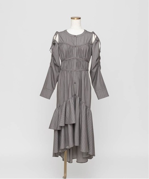 【セール】2WAYショルダーフィッシュテールシャツワンピース(ワンピース)|RANDA(ランダ) 【セール】2WAYショルダーフィッシュテールシャツワンピース(ワンピース)|RANDA(ランダ)