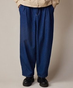 アトリエドゥサボン　たっぷりタックデニム たっぷりタックデニムパンツ（デニムパンツ）｜l'atelier du