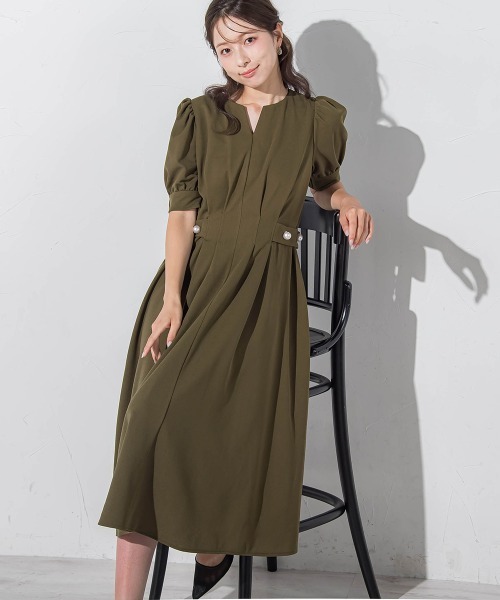 【セール】キレリラワンピ≪手洗い可能≫（ワンピース）｜QUEENS COURT（クイーンズコート）