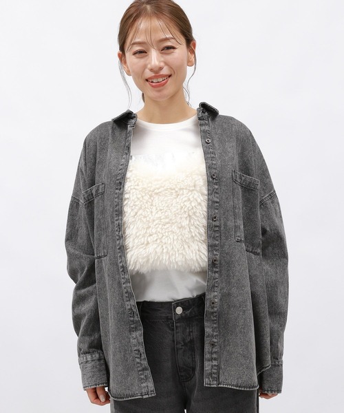 LAKOLE（ラコレ）の「ケミカルウォッシュシャツ長袖 / 140262