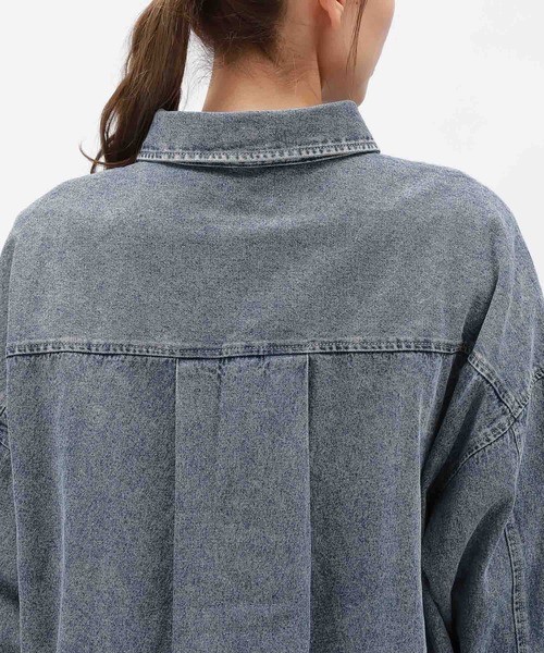 LAKOLE（ラコレ）の「ケミカルウォッシュシャツ長袖 / 140262（シャツ/ブラウス・レディース・ブラック/ライトブルー/グレー/ブルー系7/ブルー系1・FREE）」の8枚目の写真