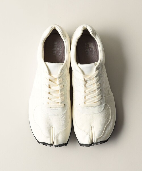 tabito(タビト)の「<tabito>Trainer Airbag(スニーカー・レディース・オフホワイト・40/39/38)」の2枚目の写真