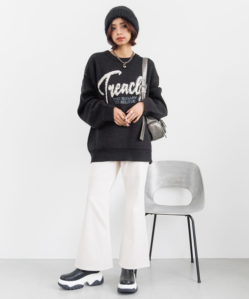 PAGEBOY（ページボーイ）の「ストレッチフレアパンツ（その他パンツ・レディース・ブラック/オフホワイト/モカ・SMALL/MEDIUM）」の16枚目の写真