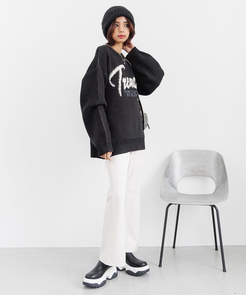 PAGEBOY（ページボーイ）の「ストレッチフレアパンツ（その他パンツ・レディース・ブラック/オフホワイト/モカ・SMALL/MEDIUM）」の18枚目の写真