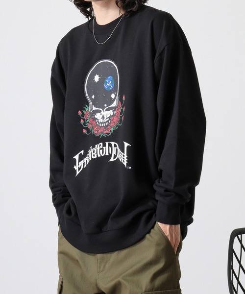 Grateful Dead（グレイトフルデッド）の「WS select Grateful Dead 長袖スウェットシャツ（スウェット・メンズ・ブラック系2/チャコールグレー/ブラック系1/ブラック系3/グレー系その他・L/M）」の6枚目の写真