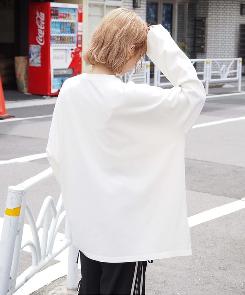 tiptop（ティップトップ）の「ヴィンテージプリントBIGロンT（Tシャツ/カットソー・レディース・アイボリー/ブラック/ブラック系その他2/ブラック系その他/ホワイト系その他/ブラック系その他4/ホワイト系その他2/ブラック系その他3・FREE）」の15枚目の写真