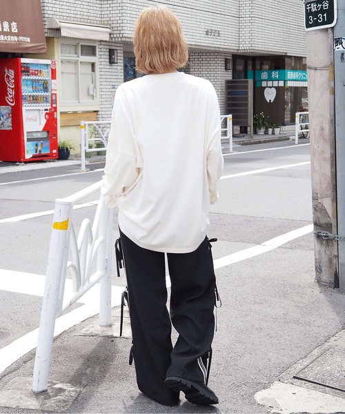 tiptop（ティップトップ）の「ヴィンテージプリントBIGロンT（Tシャツ/カットソー・レディース・アイボリー/ブラック/ブラック系その他2/ブラック系その他/ホワイト系その他/ブラック系その他4/ホワイト系その他2/ブラック系その他3・FREE）」の16枚目の写真