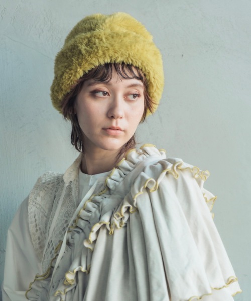 ORIENT(オリエント)の「マルモコ(ハット・レディース・アイボリー/ブラック/グリーン/ブラウン/オレンジ/イエロー/ベージュ・FREE)」の6枚目の写真