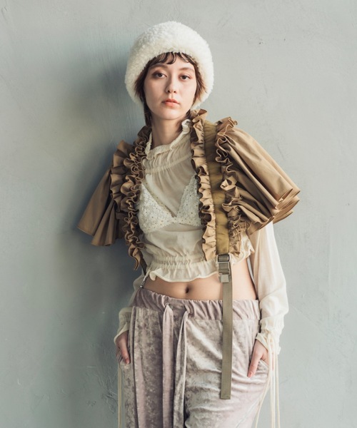 ORIENT(オリエント)の「マルモコ(ハット・レディース・アイボリー/ブラック/グリーン/ブラウン/オレンジ/イエロー/ベージュ・FREE)」の10枚目の写真