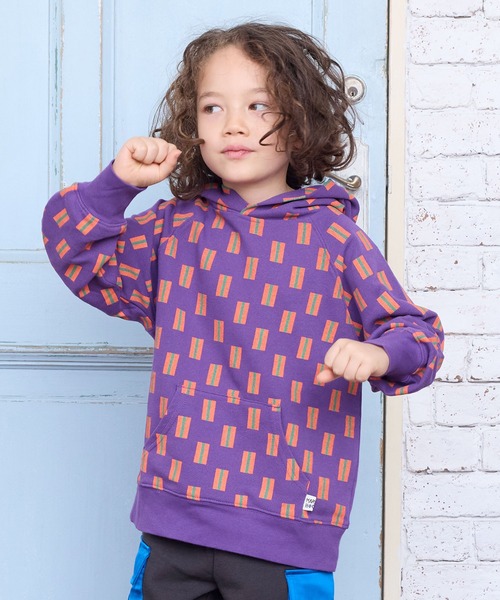 HOGAN RANCH WEAR（ホーガンランチウエア）の「ソウガラパーカー【セットアップ可能】（パーカー・キッズ・ブラック/パープル/ホワイト/ブラウン・150/140/130/120/110/100/95/90/80）」の4枚目の写真