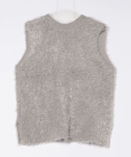 archives（アルシーヴ）の「ダブルフェイスフェザーニットベスト（ベスト・レディース・グレー/チャコールグレー/アイボリー・MEDIUM）」の8枚目の写真