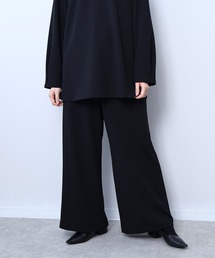 【L~5L 大きいサイズ】カットジョーゼットワンドパンツ
