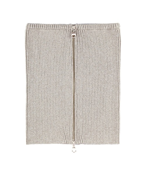 ALEXIA STAM（アリシアスタン）の「Glitter Knit Bustier /ラメニットビスチェ（ベスト・レディース・シルバー/ブラック・FREE）」の17枚目の写真