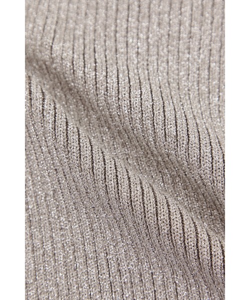 ALEXIA STAM（アリシアスタン）の「Glitter Knit Bustier /ラメニットビスチェ（ベスト・レディース・シルバー/ブラック・FREE）」の19枚目の写真