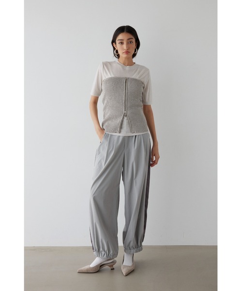 ALEXIA STAM（アリシアスタン）の「Glitter Knit Bustier /ラメニットビスチェ（ベスト・レディース・シルバー/ブラック・FREE）」の8枚目の写真