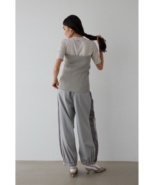 ALEXIA STAM（アリシアスタン）の「Glitter Knit Bustier /ラメニットビスチェ（ベスト・レディース・シルバー/ブラック・FREE）」の9枚目の写真