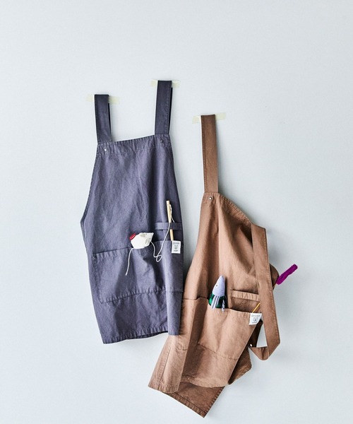 studio CLIP（スタディオクリップ）の「【Orneko BY CLIP】着心地らくらくワークエプロン（エプロン・レディース・グレー/ベージュ・FREE）」の3枚目の写真