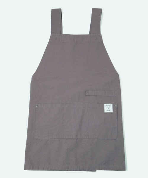studio CLIP（スタディオクリップ）の「【Orneko BY CLIP】着心地らくらくワークエプロン（エプロン・レディース・グレー/ベージュ・FREE）」の4枚目の写真