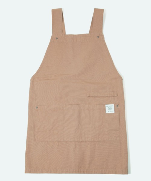 studio CLIP（スタディオクリップ）の「【Orneko BY CLIP】着心地らくらくワークエプロン（エプロン・レディース・グレー/ベージュ・FREE）」の5枚目の写真