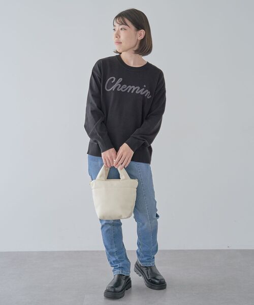 Green　Parks（グリーンパークス）の「GUMストレッチデニム　センター切替テーパードパンツ（デニムパンツ・レディース・インディゴブルー・M/L）」の8枚目の写真