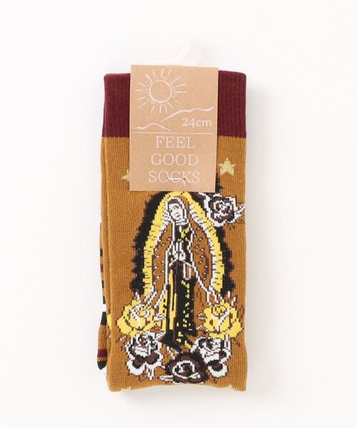 チャイハネ（チャイハネ）の「【チャイハネ】グアダミドルソックス23～25cm（ソックス/靴下・レディース・ブラック/ブラウン/グリーン/ホワイト/パープル・FREE）」の8枚目の写真