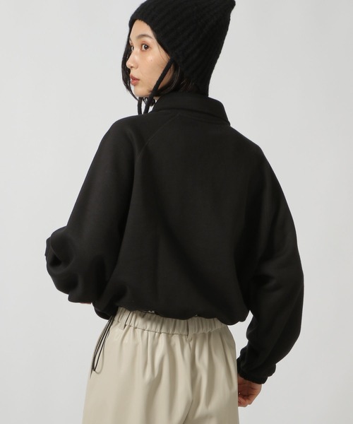 LAKOLE（ラコレ）の「刺繍ロゴハーフZIPプルオーバー / 151737（スウェット・レディース・ボルドー/オートミール/グレー/ブラック・FREE）」の9枚目の写真