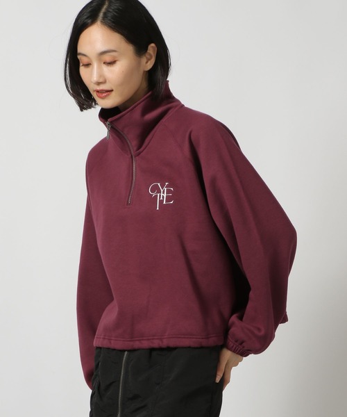 うっちーページ セール】刺繍ロゴハーフZIPプルオーバー / 151737（スウェット