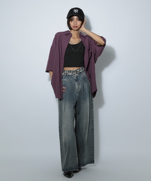 PAGEBOY タックデニムパンツ WEB限定サイズあり>タックデニムパンツ（デニムパンツ