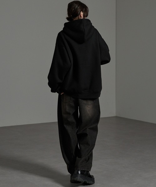 CIYOT-シヨウト-】グラフィック刺繍ビッグプルオーバーパーカー