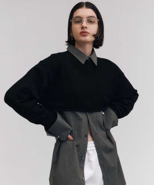 JOSE MOON（ジョゼムーン）の「CROP KNIT PULL OVER（ニット/セーター