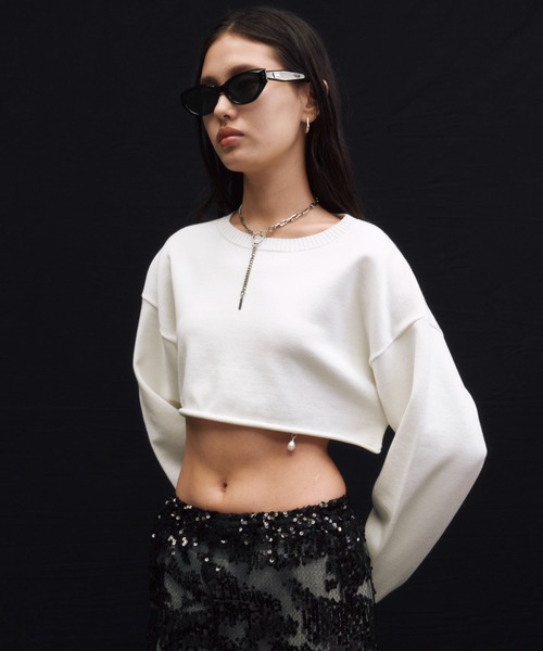 JOSE MOON（ジョゼムーン）の「CROP KNIT PULL OVER（ニット/セーター