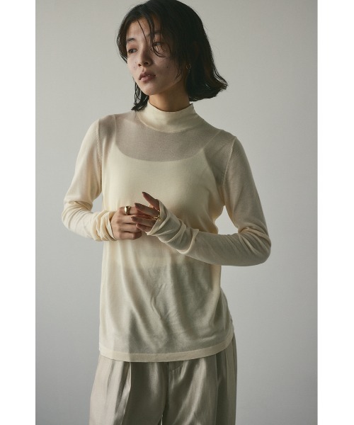 バックストリングスムースニット（ニット/セーター）｜STYLEMIXER