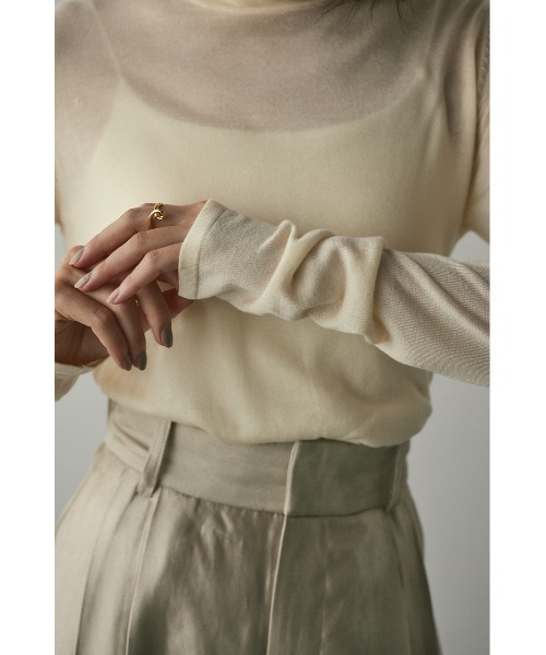 スムースニット他 バックストリングスムースニット（ニット/セーター