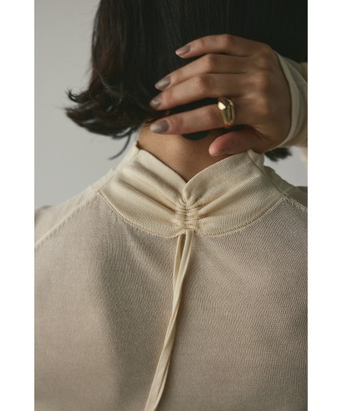 バックストリングスムースニット（ニット/セーター）｜STYLEMIXER