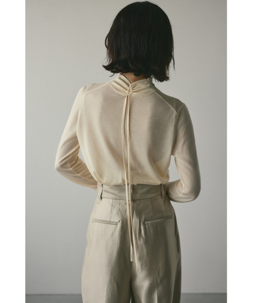 スムースニット他 バックストリングスムースニット（ニット/セーター