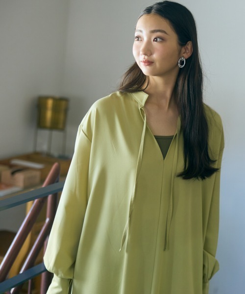 slattgir(スラットジール)の「高身長 ティアードマキシワンピース(トールサイズ)Essenave(ワンピース・レディース・ブラック/イエロー系・M/L/LL/3L)」の12枚目の写真