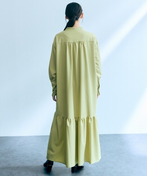 slattgir(スラットジール)の「高身長 ティアードマキシワンピース(トールサイズ)Essenave(ワンピース・レディース・ブラック/イエロー系・M/L/LL/3L)」の19枚目の写真