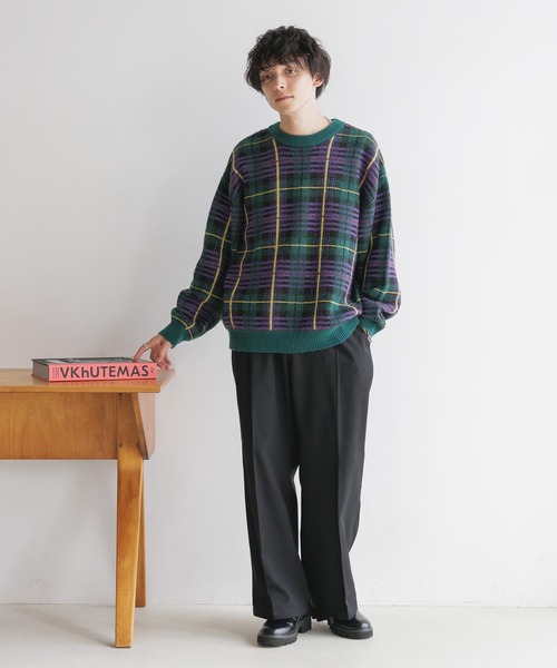 RAGEBLUE(レイジブルー)の「起毛PEツイル/センタープレスワイドストレートイージースラックス(スラックス・メンズ・ブラック/グレー/ホワイト/ブラウン・SMALL/MEDIUM/LARGE)」の10枚目の写真