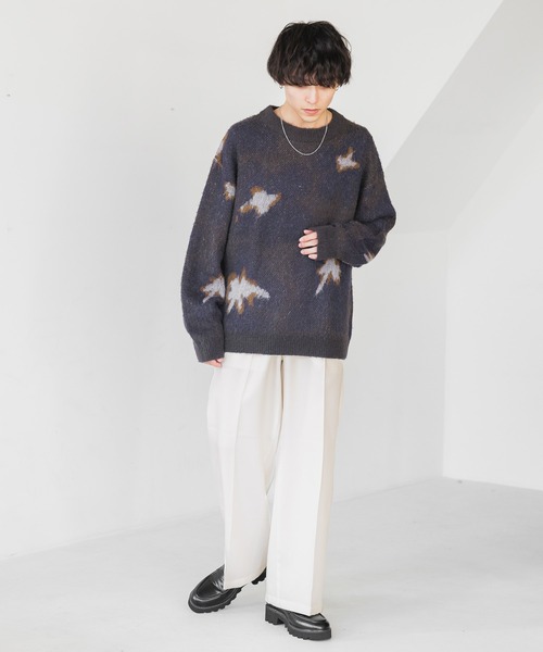 RAGEBLUE(レイジブルー)の「起毛PEツイル/センタープレスワイドストレートイージースラックス(スラックス・メンズ・ブラック/グレー/ホワイト/ブラウン・SMALL/MEDIUM/LARGE)」の5枚目の写真