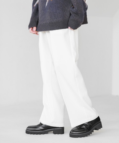 RAGEBLUE(レイジブルー)の「起毛PEツイル/センタープレスワイドストレートイージースラックス(スラックス・メンズ・ブラック/グレー/ホワイト/ブラウン・SMALL/MEDIUM/LARGE)」の9枚目の写真