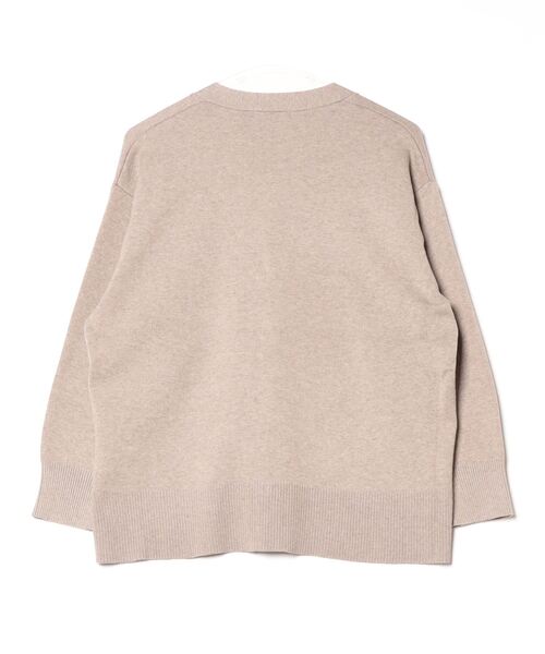 TOKYO SHIRTS（トウキョウシャツ）の「Ｖネックボクシーレディースニッカーディガン（カーディガン/ボレロ・レディース・モカ/チャコール・M/L）」の3枚目の写真