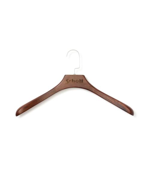 Schott(ショット)の「Schott/ショット/WOODEN HANGER/ウッドハンガー(その他雑貨・メンズ・ブラウン/ブラック・F)」の1枚目の写真