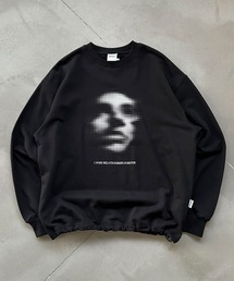 DRAWCODE GRAPHIC FACE SWEAT/ドローコードグラフィックフェイススウェット