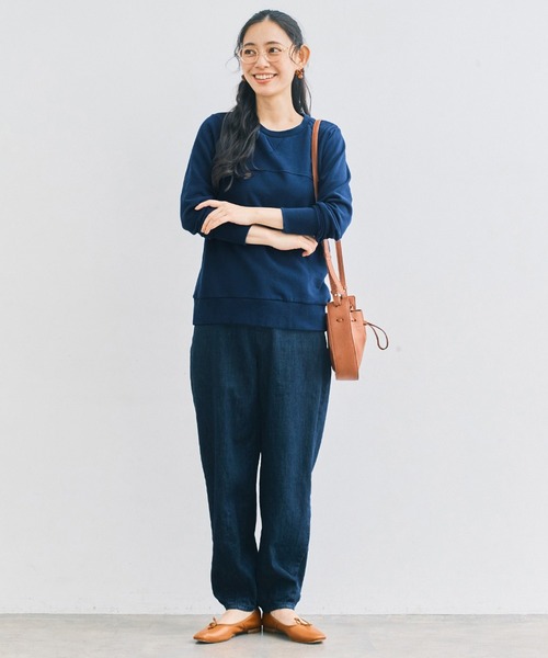and myera（アンド マイラ）の「ａｎｄ　ｍｙｅｒａ　素敵なトレーナー（スウェット・レディース・ブラウン/ネイビー/ブラック・L/M/S）」の8枚目の写真