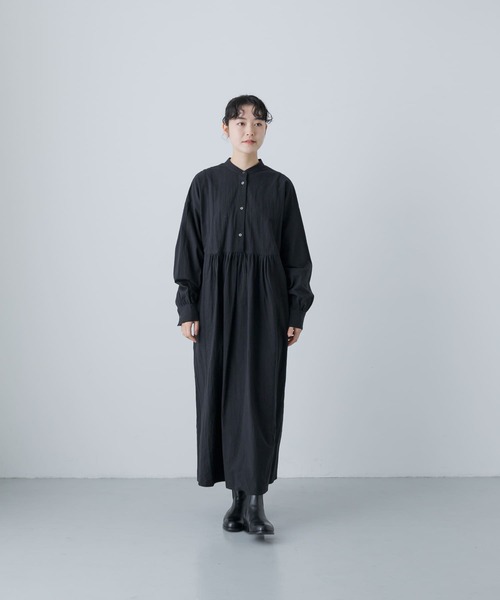 かぐれ（カグレ）の「コットンギャザーワンピース（ワンピース・レディース・ブラック/オフホワイト・1）」の15枚目の写真