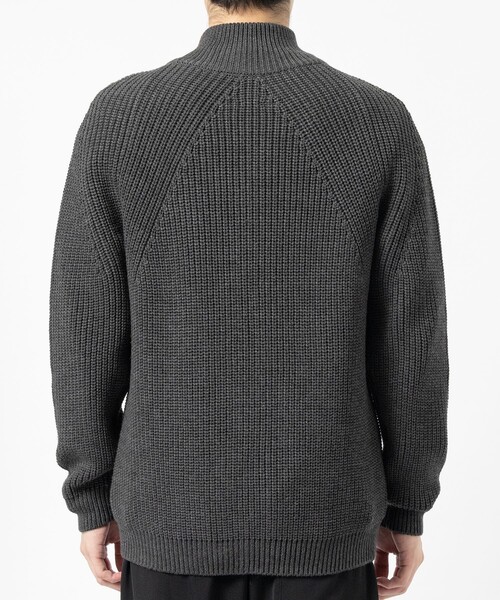 BATONER（バトナー）の「【BATONER/バトナー】SIGNATURE DRIVERS KNIT（ニット/セーター・メンズ・ダークグレー/ブラック・1/2）」の13枚目の写真