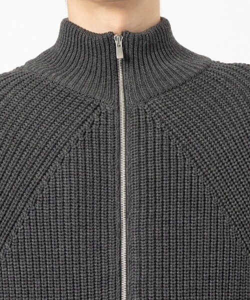 BATONER（バトナー）の「【BATONER/バトナー】SIGNATURE DRIVERS KNIT（ニット/セーター・メンズ・ダークグレー/ブラック・1/2）」の14枚目の写真